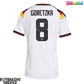 Německo Leon Goretzka #8 Dámské Domácí Dres MS 2026 Krátký Rukáv
